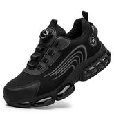 Indestructible Puncture Proof Steel Toe Rotating Button Shoe